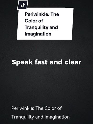 C1 Level Periwinkle: The Color of Tranquility and Imagination Practice English Speaking Skills 🗣️ #englishchallenge #duet #teleprompter #practiceenglish #speakenglish #fyp #periwinkle #colors #tranquility #calm