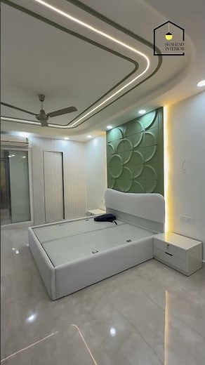Bedroom interior design 🤍🫶Smart, sleek & totally invisible—where luxury meets functionality✨