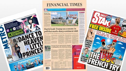 We take a look Monday's front pages with Stephen Bush from the Financial Times and political journalist Alicia Fitzgerald.