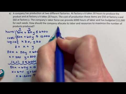 Linear Programming - An Application