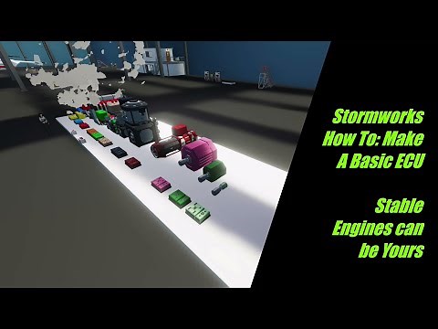 Stormworks How To: Make A Basic ECU - Stable Engines can be Yours #stormworks