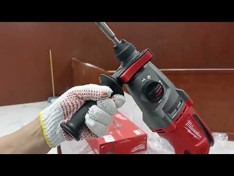 Probando este taladro rotomartillo, milwaukee