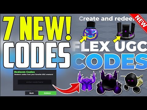 ⚠️UPDATE!!⚠️ ALL WORKING CODES FOR FLEX UGC IN 2025 - ROBLOX FLEX UGC CODES