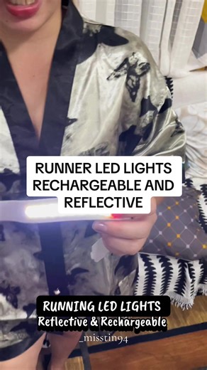 Running led lights it’s reflective and rechargeable led lights for runner or jogging or walking #runninglights #runningledlight #ledlights #jogginglight