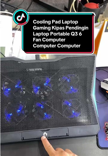Portable Laptop Cooling Pad with 6 Fans for Gaming