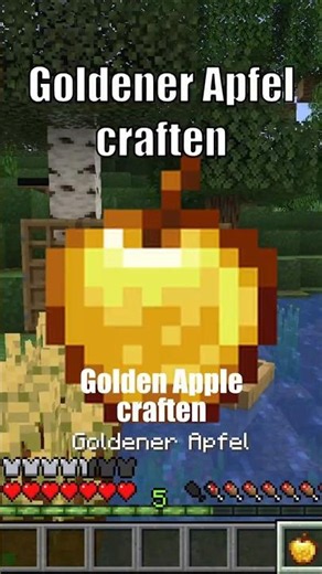 How to Craft a Golden Apple – Worth It? #minecraft