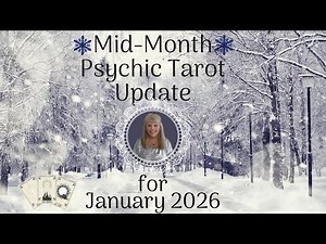 Mid Month Psychic Tarot Update for January 2026 by Pam Georgel