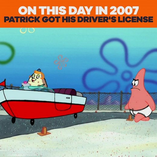 1.3M views · 163 reactions | On this day Patrick got his license (over a DECADE ago…) | Nickelodeon's On This Day | Facebook