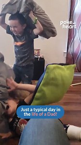 Let the giggles resume for round two! #DadWins #PillowFightChamp | Poke My Heart