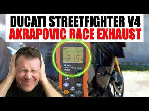 Ducati Streetfigther V4 Akrapovic Exhaust vs. Stock SOUND and DYNO