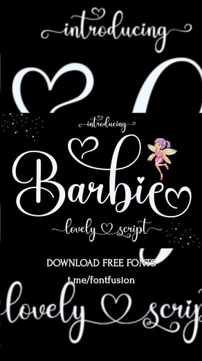 Barbie Handwritten Script #Handwritten #Calligraphy