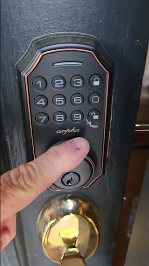 Keyless door lock Arpha D180 deadbolt, key pad, passwords