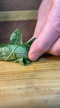 How to Make a Chiffonade Cut Using a Chef’s Knife