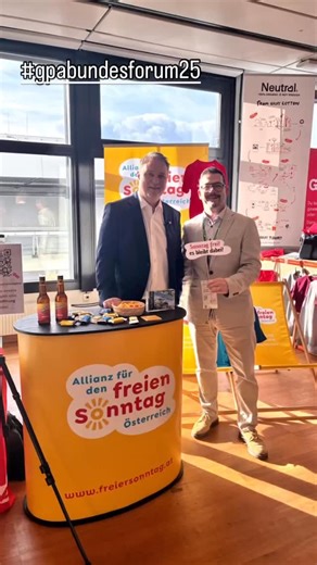 Sonntagsallianz on Instagram: "Heute hatten wir unter vielen anderen Besucher:innen Andreas Babler (Vizekanzler), Renate Anderl (AK-Präsidentin), Maria Stossier (1. Sprecherin der Allianz) und Josef Neubauer zu Gast. #gpabundesforum2025"