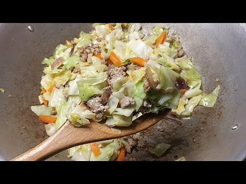 Ginisang Repolyo with Giniling