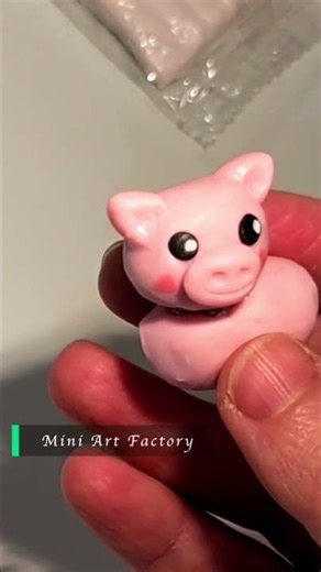 Watch how I made a Cute Pig from Clay
