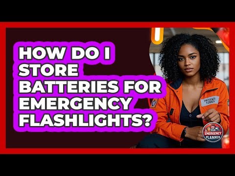 How Do I Store Batteries For Emergency Flashlights?