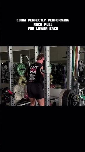 Cbum :- Best way to perform rack pull for lower back #cbum #bodybuilding