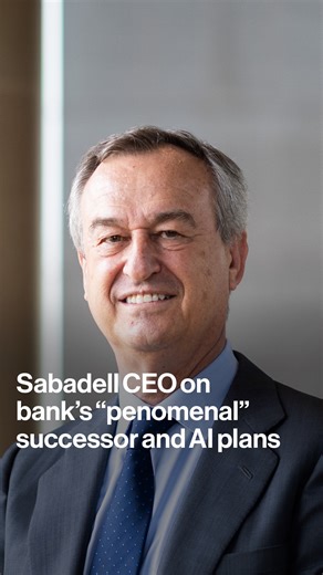 "We have modernized the bank, but there is a new challenge." Sabadell CEO César González-Bueno says his "phenomenal" successor is the right person to take on AI transformation at the bank. bloom.bg/4rDAsZS | Bloomberg