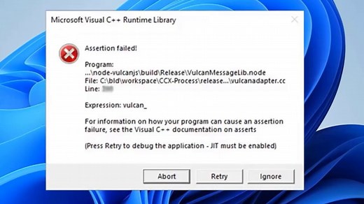 How to Fix Microsoft visual C++ Assertion Failed Error in Windows 11 / 10 / 8 / 7