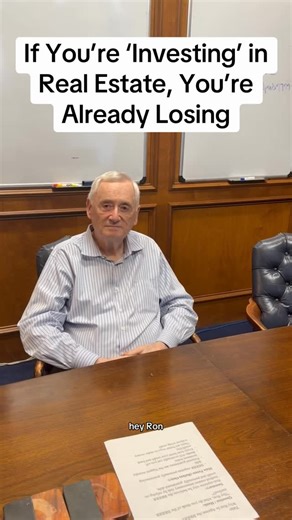 Ron LeGrand on Instagram: "Should you “invest” in real estate #realestate #investor #invest"