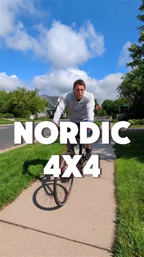 Nordic 4x4! Aka fart licks aka interval training. 1 week after the Cooper test I hit the Nordic 4x4, a common method and strategy to increase VO2 max. 4 minutes high intensity, 3 minute low intensity, 4 times. This was much more enjoyable than the cooper test, and is a workout I will likely do again in the future. Only took about 30 minutes (which was expected) and the intervals went by pretty quick. Follow along to see how much I can improve my VO2 max in 1 month! #vo2max #nordic4x4 #vo2maxtrai