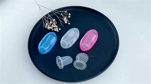 Baby Finger Toothbrush Thermostability Transparent Soft Bristle Eco-Friendly Finger Toothbrush 360