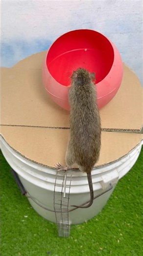 Mouse trap / Bẫy chuột với quả bóng nhựa cực kỳ hiệu quả #rat
