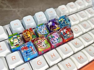 Handmade Pokemon Artisan Keycaps,espeon,jolteon,shiny White Gengar,flareon Keycaps,sylveon Keycaps,leafeon Keycaps,glaceon,eevee Keycaps - Etsy UK