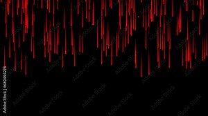 Blood drops animation on a black background. Dripping blood. A blood spatter. Stock Video