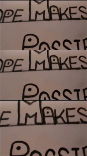 Never Lose Hope | Motivational Word Drawing