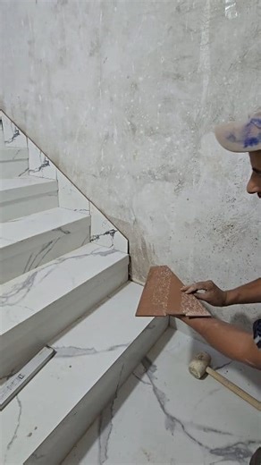 3.4M views · 12K reactions | No craftsmen will tell you this trick for cutting ceramic tile on stairs! | Mastafa roum | Facebook
