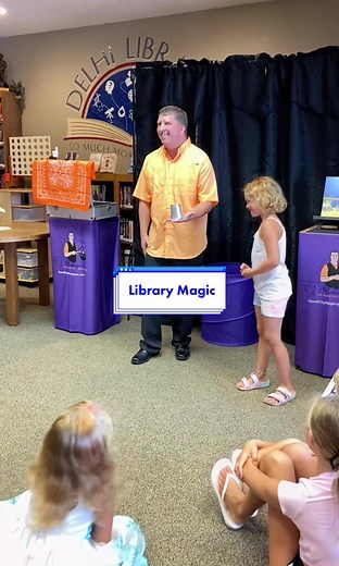 Magic tricks and smiles at a small library in Iowa. Follow for more fun #quadcitymagician #iowa #magiciansoftiktok