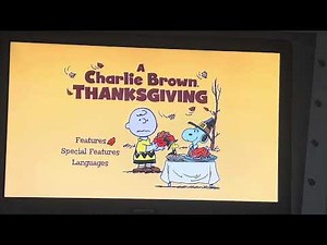 A Charlie Brown Thanksgiving 2008 DVD Menu Walkthrough