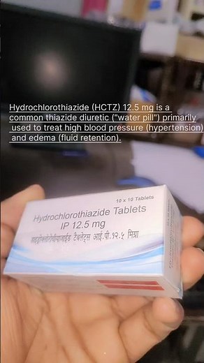 Hydrochlorothiazide 12.5 tablet uses , dosage, side effects #diuretic #kidney #diuretics #kidney