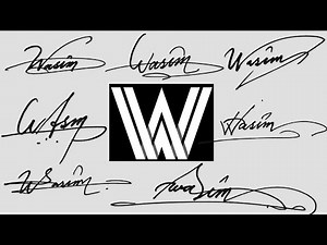 ✔️ W Signature | How to Create W Signature | Wasim Signature style | Customer signature W