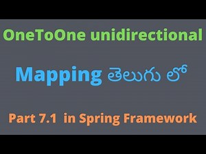 OneToOne mapping in spring boot Data JPA // in Telugu //Easy Learning Channel