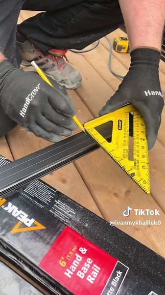 How to install aluminum deck railing #diy #decking #railing #aluminium #carpenter #deckbuilding #diyproject #renovation #followformorevideo #doityourself #niagarafalls #fonthill #viraltiktok