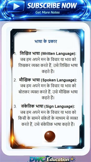 Types of Language in Hindi Bhasha ke Prakar लिखित, मौखिक एवं सांकेतिक भाषा