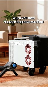 All-in-one laser cleaning machine solution! One machine does it all! Whether it's decades-old thick rust, stubborn paint on wood and metal surfaces, or oil stains and oxide layers on cars and airplanes, a laser cleaning machine can handle it all! No consumables, no pollution—truly cutting-edge industrial cleaning technology. 🤯 #lasercleaning #cleaning #cleaningvlog #lasertechnology #hantencnc #laser #lasertechnology #rustremoval #paintremoval | Hantencnc