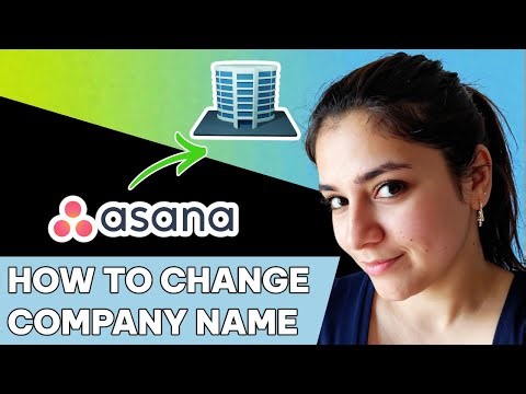 How to change company name in Asana