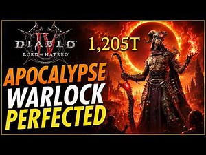 BEST Apocalypse Warlock Build Perfected End Game Guide - Diablo 4 Lord of Hatred