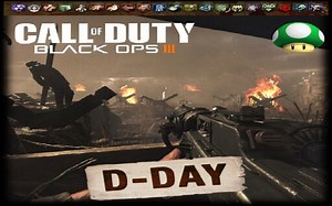 诺曼底登陆！二战氛围 在诺曼底迎接死亡大军 使命召唤12僵尸模式