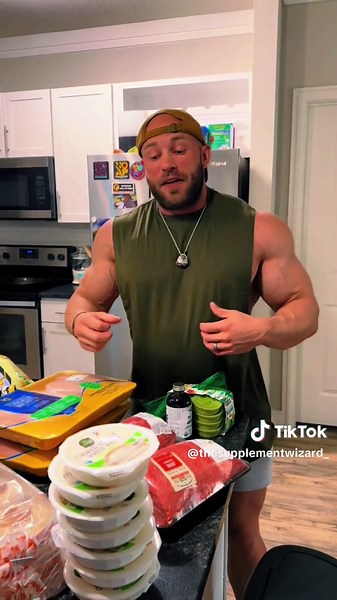 Weekly food for a 230lb #bodybuilder #mealprep #protein #flex #muscle