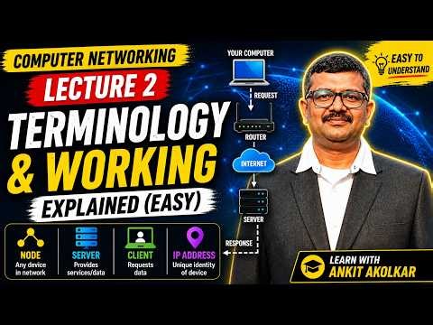 Computer Networking Lecture 2 | Terminology & Working Explained (Easy)