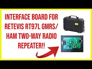 🔺interface board for Retevis RT97L gmrs/ham two-way radio repeater!! 🔺