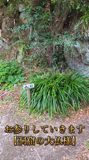 お参りしていきます【洞窟の大仏様】