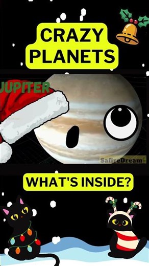🎄 Crazy Planets! What Is Inside?! ⛄CHRISTMAS PLANETS Learn Planets of our Solar System