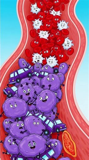 “What REALLY Happens During a Heart Attack ❤️🤯 | Cartoon Explanation (Simple & Shocking!)” #viral