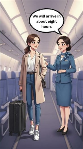 English Conversation on the Plane ✈ Asking a Flight Attendant Travel English for Beginners